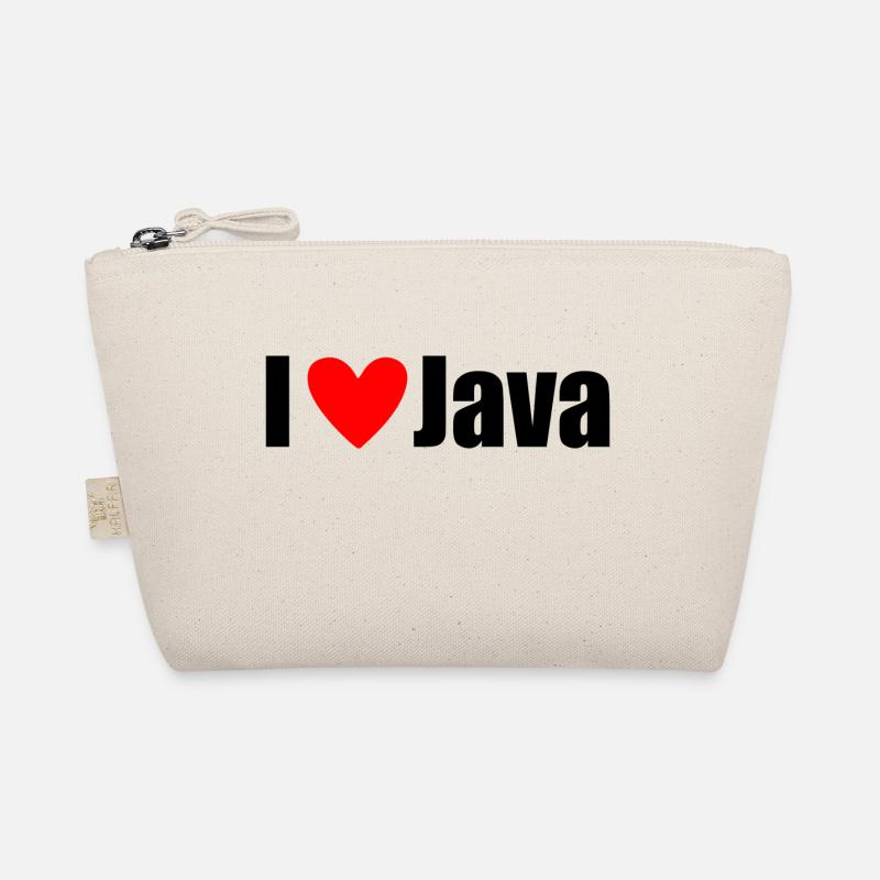 I LOVE Java Bio-Täschchen