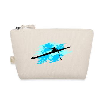Rowing 1er, One rowing woman - Organic Pouch - nature - Front