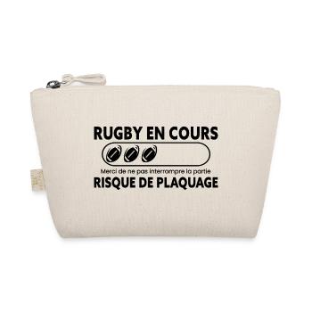 Rugby, Humour Sport, Idée Cadeau Sportif Original - Trousse biologique - nature - Devant