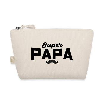 Super Daddy Daddy Gift Dad - Organic Pouch - nature - Front