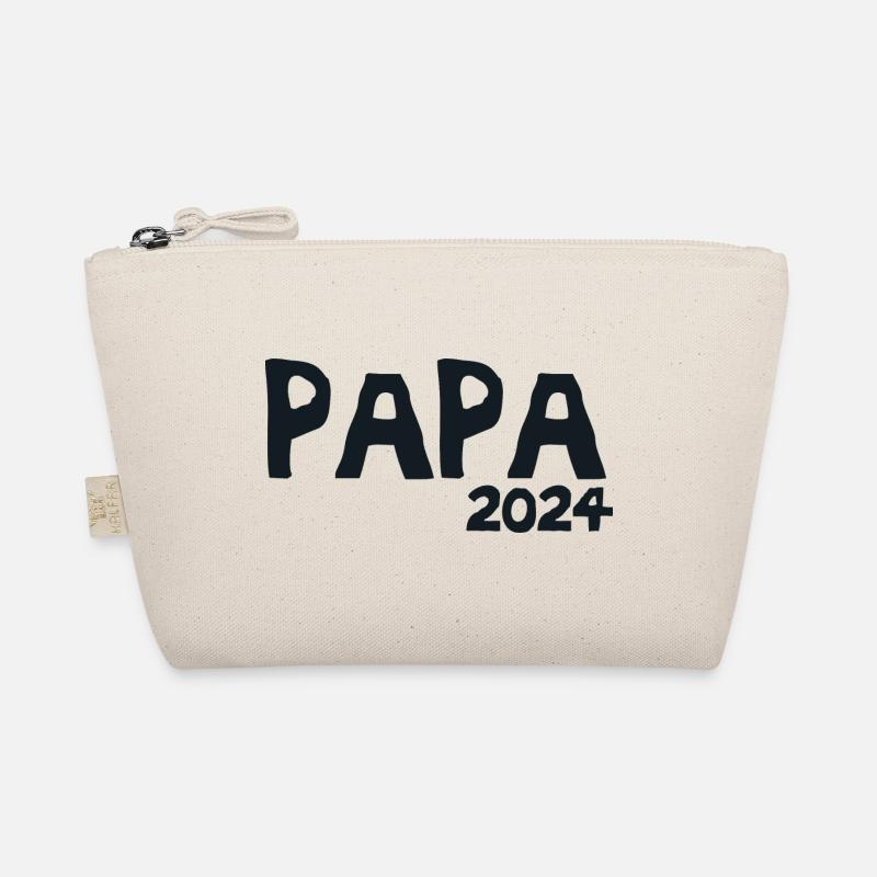 Papa 2024 Künftiger Papa 2024 - Bio-Täschchen - Natur
