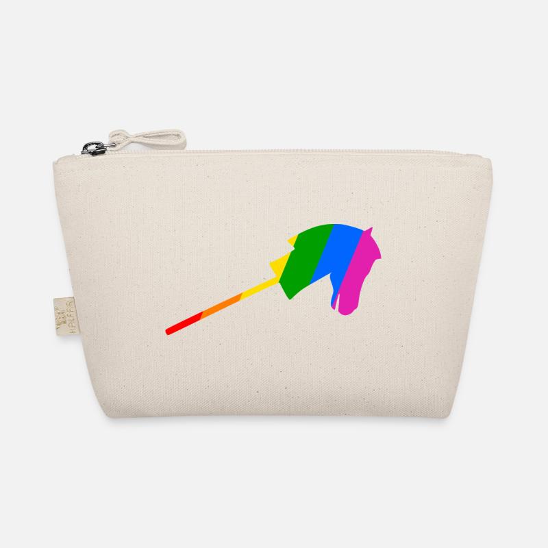 Horse riding in the rainbow Organic Pouch
