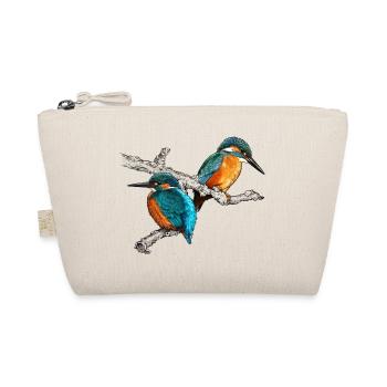 zwei Eisvögel - Bio-Täschchen - Natur - Vorne