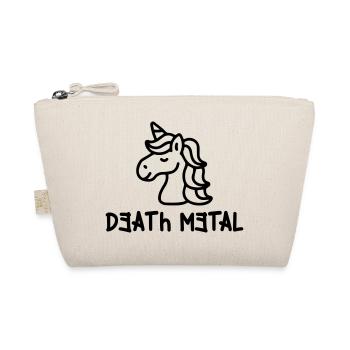 Farbe änderbar | Death Metal Einhorn Musik - Bio-Täschchen - Natur - Vorne
