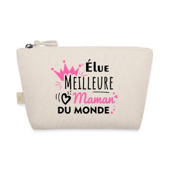 élue meilleure maman du monde, fête des mères - Trousse biologique - nature - Devant