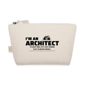 Architect Architecture Student Funny - Organic Pouch - nature - Front