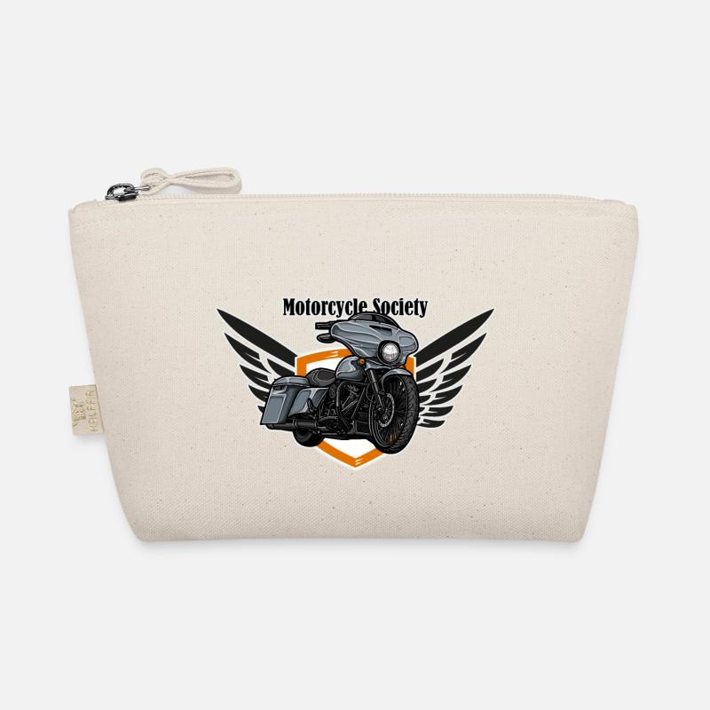 Chopper // Custom // Motorcycle - Organic Pouch - nature