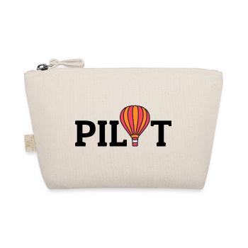 Hot Air Ballooning Hopper Balloon Pilot Balloonist - Organic Pouch - nature - Front
