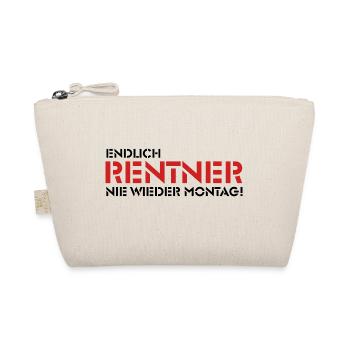 Endlich Rentner - Nie wieder Montag! (2) - Bio-Täschchen - Natur - Vorne