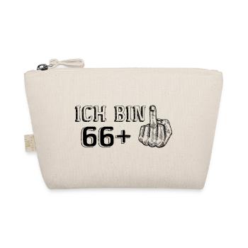 Lustiges Geburtstagsgeschenk Ich Bin 66 Mehr 1 - Bio-Täschchen - Natur - Vorne