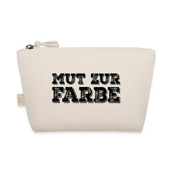 Black humor work wit courage to color - Organic Pouch - nature - Front