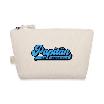 Farben änderbar | Papitän Papa Kapitän Vatertag - Bio-Täschchen - Natur - Vorne