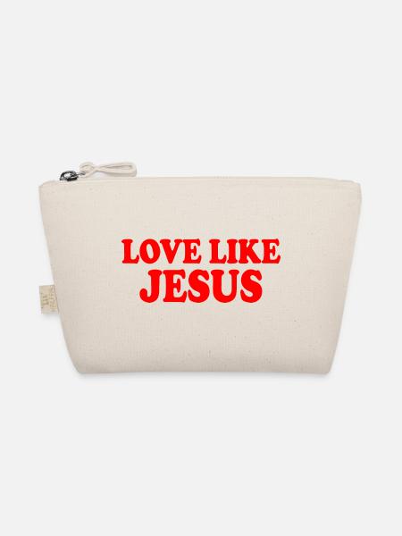 Love like jesus - Bio-Täschchen - Natur - Vorne