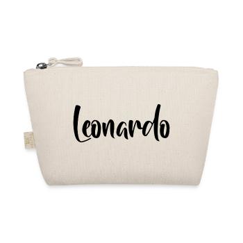 First name Leonardo - Organic Pouch - nature - Front