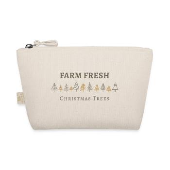 Farm Fresh Christmas trees, winter season - Bio-Täschchen - Natur - Vorne