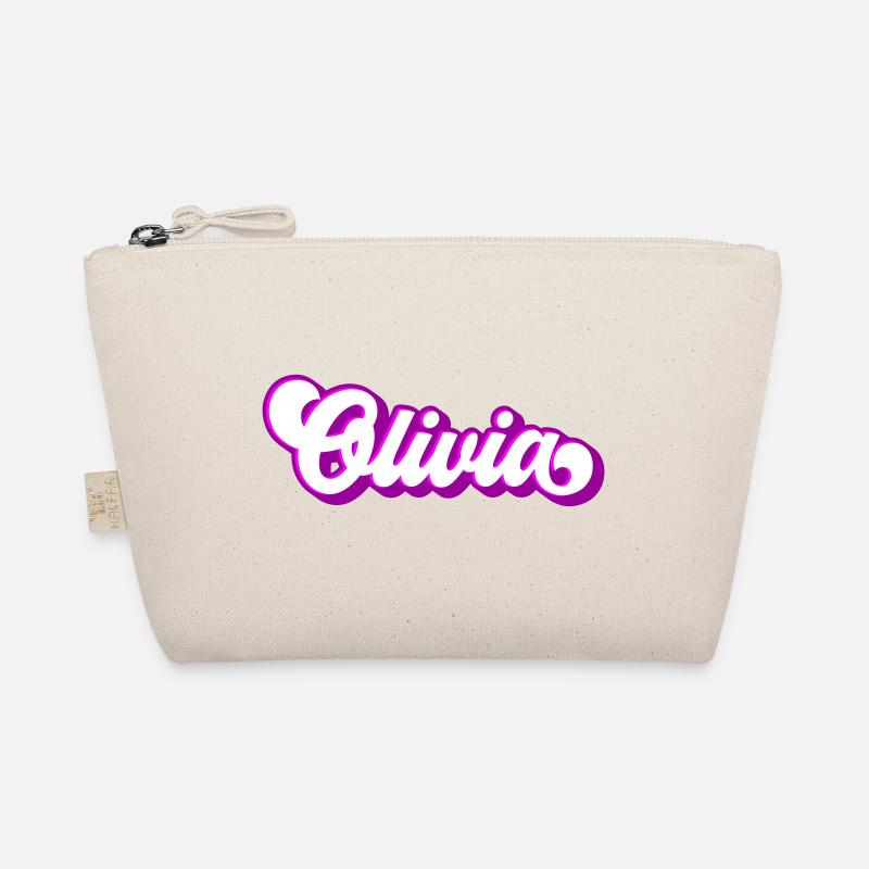 Farben änderbar | Olivia Schöner Mädchen Name Bio-Täschchen