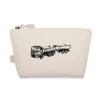 Dump truck truck tipper truck ci'ar'wka camion - Organic Pouch - nature - Front