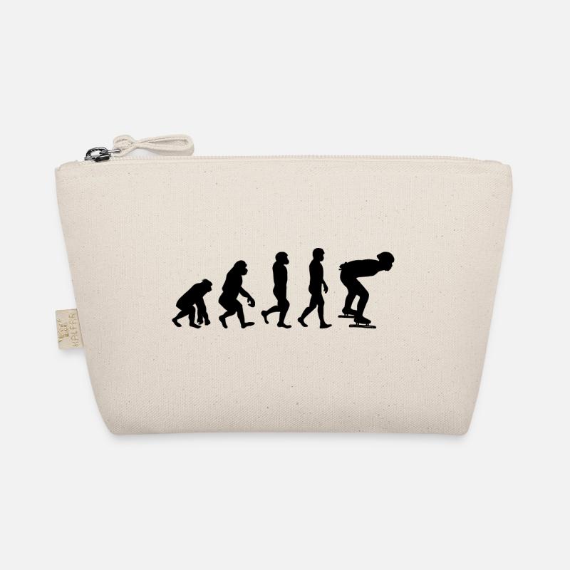 Eisschnelllauf Eisschnelllauf Schlittschuhlauf Evolution - Bio-Täschchen - Natur
