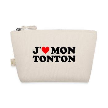 J'aime Mon Tonton Cadeau Oncle Coeur Rouge - Trousse biologique - nature - Devant