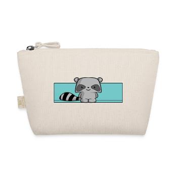 raton laveur mignon, enfants, kawaii, chemise de couchage, bébé - Trousse biologique - nature - Devant