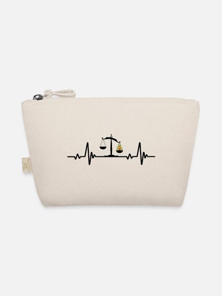 Lawyer humor heartbeat lawyer avocado - Organic Pouch - nature - Front