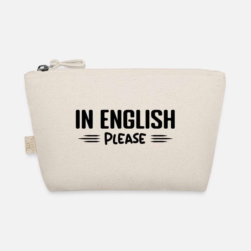 Auf Englisch bitte Lehrer Englisch Beruf Humor Bio-Täschchen