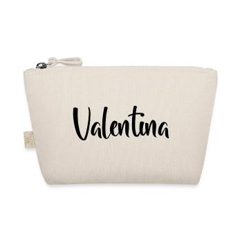 First name Valentina - Organic Pouch - nature - Front