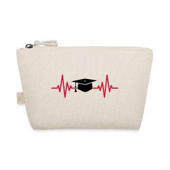 Doktorhut Herzschlag EKG Medizin Arzt Geschenk - Bio-Täschchen - Natur - Vorne