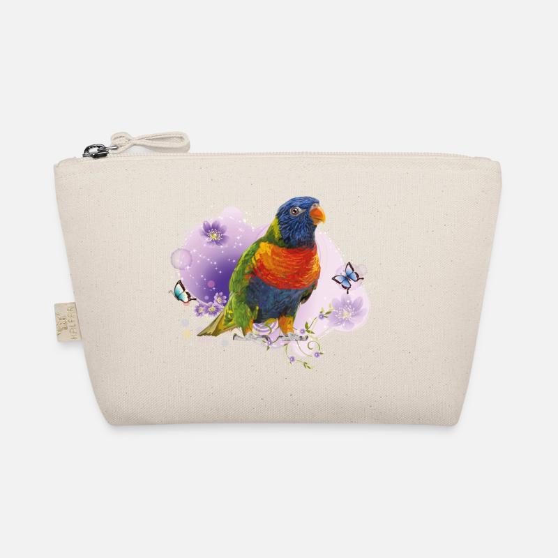 Regenbogen lori - Bio-Täschchen - Natur
