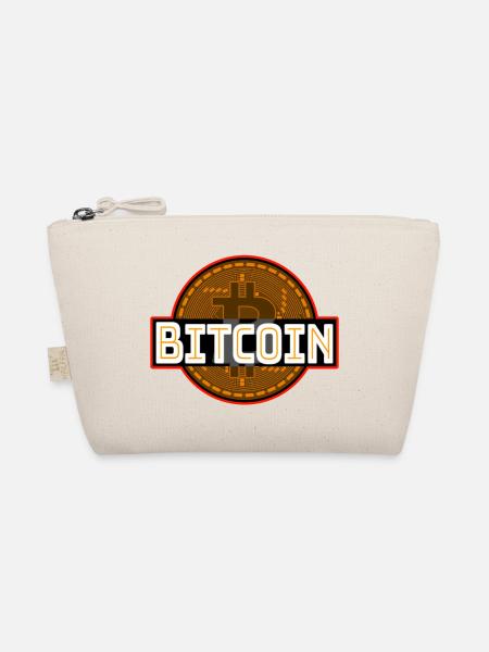 Bitcoin Krypto Bitcoinshirt - Bio-Täschchen - Natur - Vorne