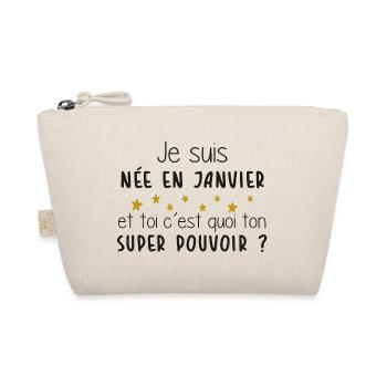 Mois - Janvier - Super Pouvoir - Cadeau - Anniv - Trousse biologique - nature - Devant