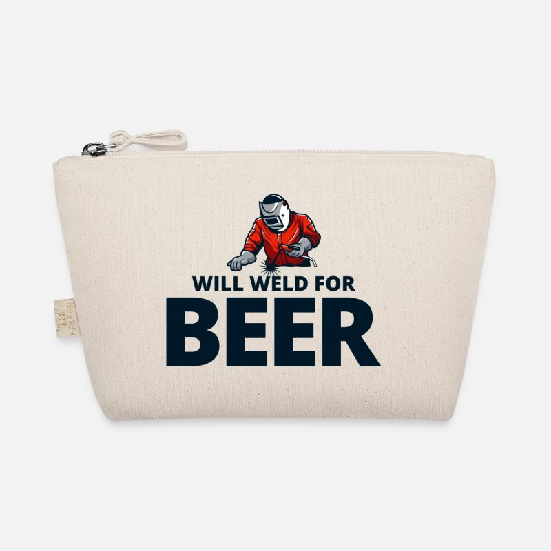 Welding Welder Metal Construction Ironworker Beer Organic Pouch