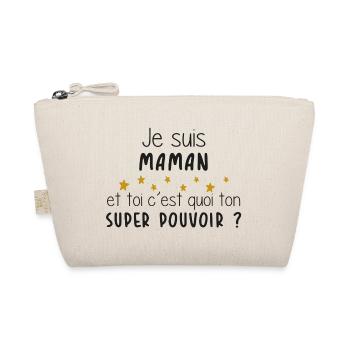 Maman - Femme - Super Pouvoir - Cadeau - Trousse biologique - nature - Devant