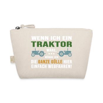 Traktor Erntezeit Traktor-Sprüche "Gülle fahren" - Bio-Täschchen - Natur - Vorne