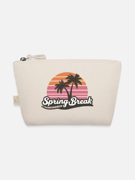 Spring Break Party Hard Or Go Home - Bio-Täschchen - Natur - Vorne