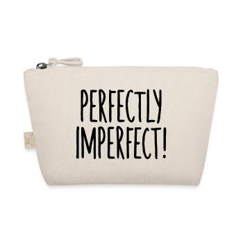 Lustiger Spruch Perfectly Imperfect - Bio-Täschchen - Natur - Vorne