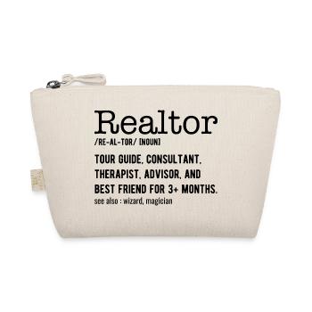 Funny Real Estate Agent - Realtor Definition - Organic Pouch - nature - Front