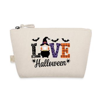 Halloween Love Lettering Gnome - Organic Pouch - nature - Front