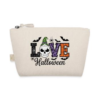 Halloween Love Lettering Gnome - Organic Pouch - nature - Front