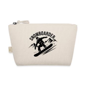 Snowboard Snowboarder Snowboarden Wintersport - Bio-Täschchen - Natur - Vorne