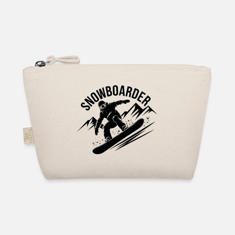 Snowboard Snowboarder Snowboarden Wintersport Bio-Täschchen