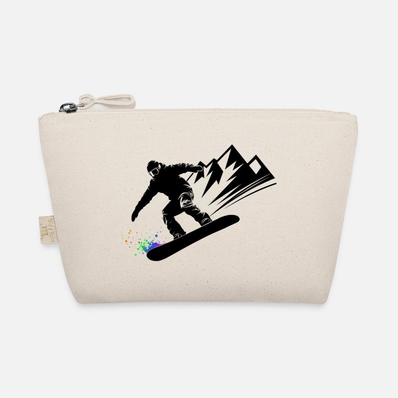 Snowboard Snowboarder Snowboarden Wintersport Bio-Täschchen