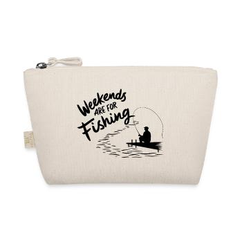 Weekends are for Fishing Fischen Angeln - Organic Pouch - nature - Front