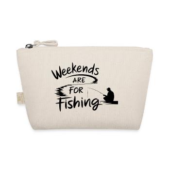 Weekends are for Fishing Fischen Angeln - Organic Pouch - nature - Front
