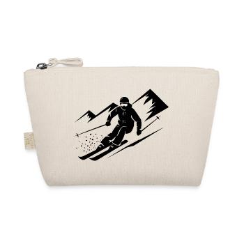 Skiers Ski Winter Winter Holiday Winter sports - Organic Pouch - nature - Front