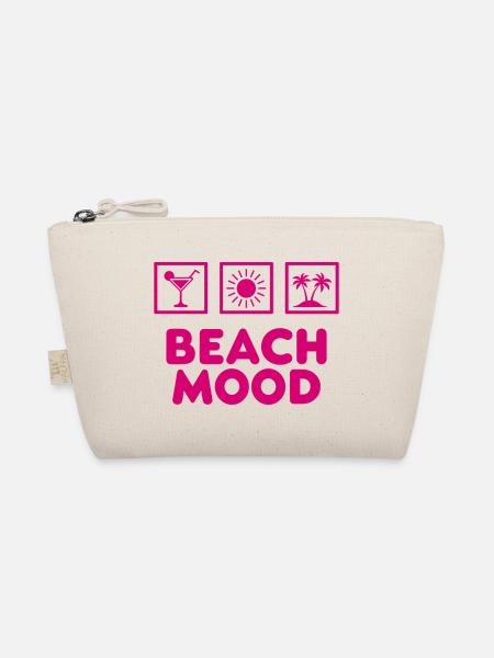 Beach Mood Sommer Sonne Meer Cocktail - Bio-Täschchen - Natur - Vorne