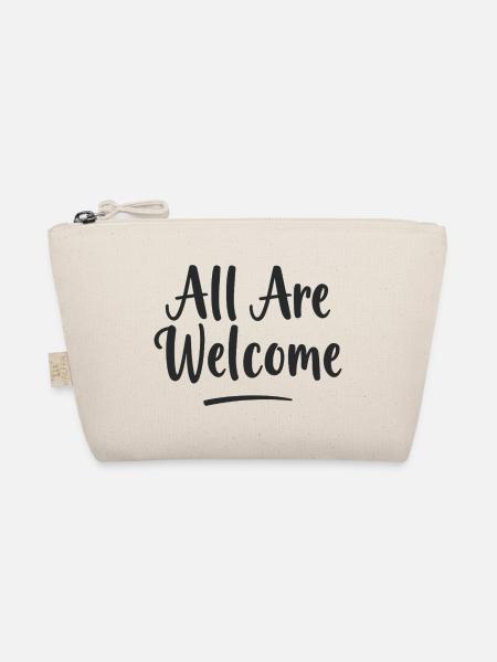 All Are Welcome - Organic Pouch - nature - Front