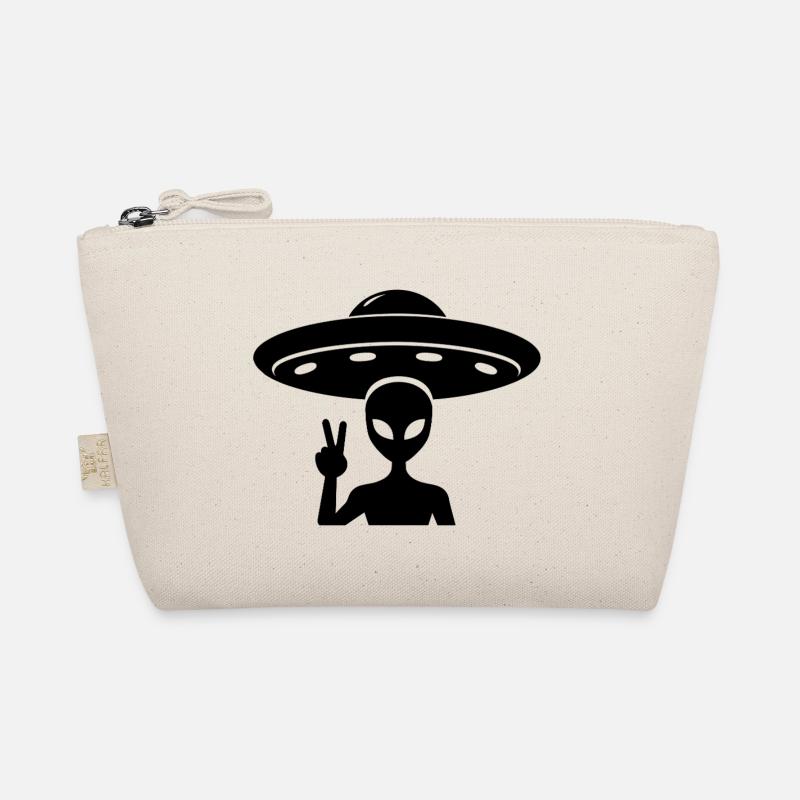 Alien UFO Peace Bio-Täschchen