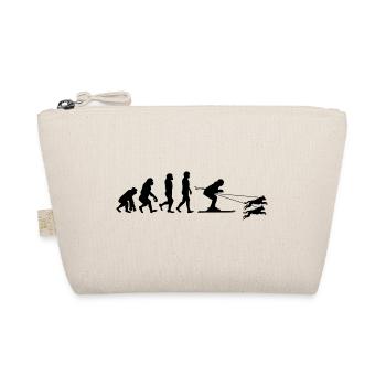 Dog Skijoring Skiing Winter Sport Evolution - Organic Pouch - nature - Front