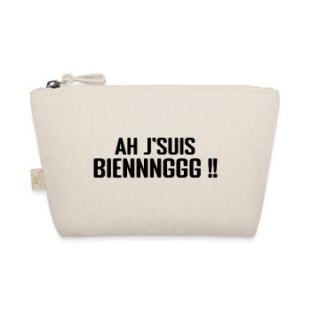 Je Suis Bien Marseille Humour Je Suis Bieng - Trousse biologique - nature - Devant